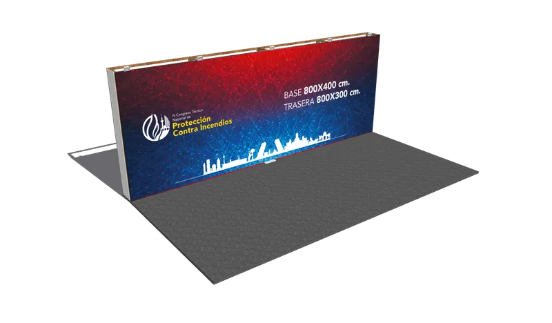 Stand doble 8×4 m — Vista C